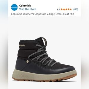 Columbia Women's Black and Gray Winter Boots